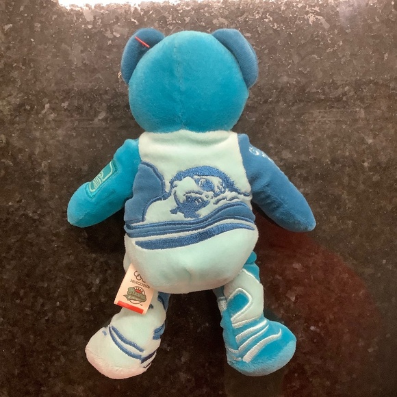 Swimming USA Olympics 2000 Bubbles Plush Bear - Picture 3 of 8